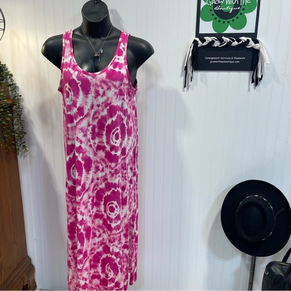 Koolaburra Pink Tie-Dye maxi dress small - Picture 2 of 8